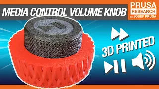 3D printed MEDIA CONTROL volume knob - Arduino basics