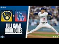 MLB Full Game Highlights - Milwaukee Brewers vs Los Angeles Dodgers 26
