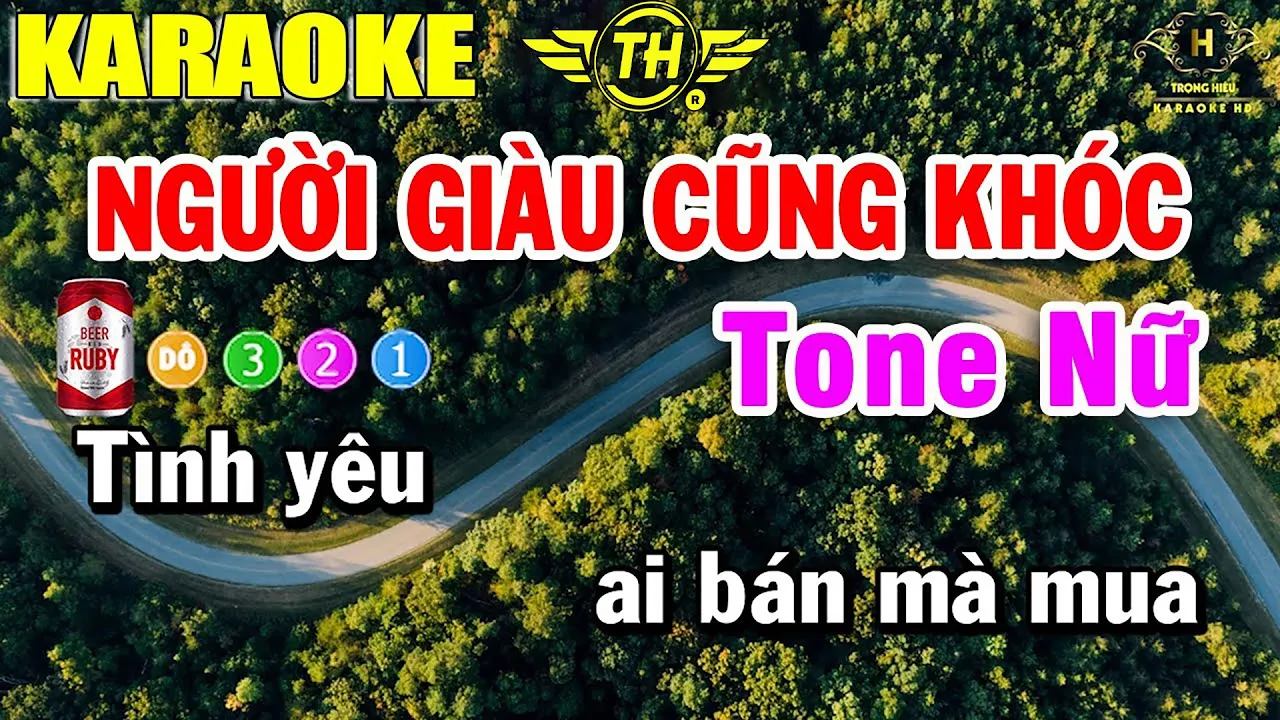 Karaoke Người Giàu Cũng Khóc Tone Nữ Nhạc Sống 2022 | Trọng Hiếu