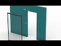 Invisible door rollers and track installation video HL-SC2106