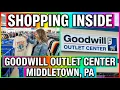 Shopping Inside Goodwill Outlet Center - Middletown Pennsylvania
