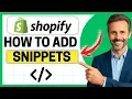 How to Add Snippets in Shopify Easy Guide
