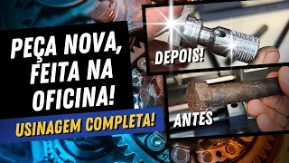 Fazer uma Peça do Zero? Com Torno e Fresadora fica fácil! Veja a Usinagem Completa!