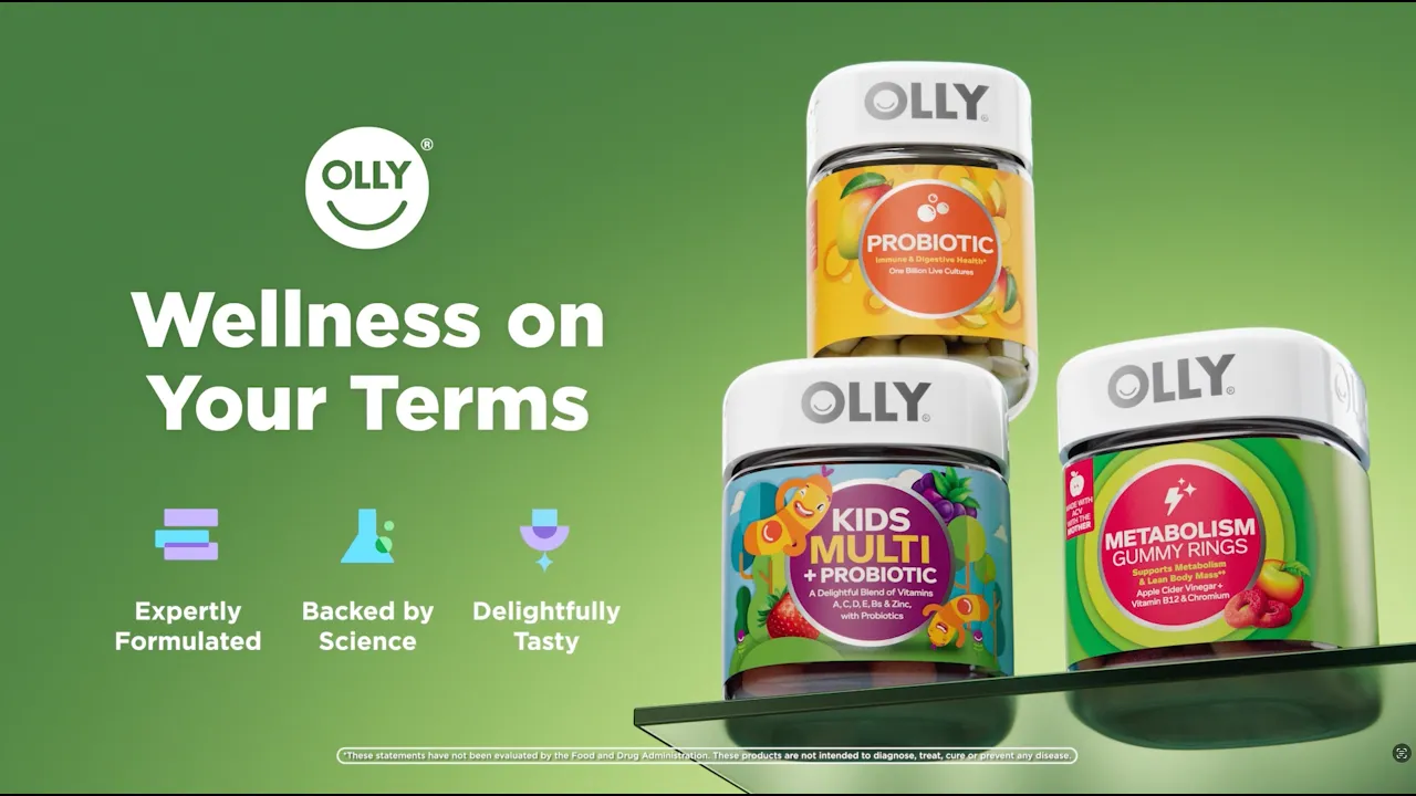 OLLY Wellness — OLLY — Probiotic & Wellness Supplements (YouTube video ad)