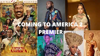 premiere of coming to america 2 starring davido with nengi ozo cee c beverly naya and others 