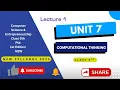 Computational Thinking 9th Class Computer Science New Syllabus PTB 2025 - Chapter 7