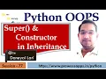 OOP super and constructor in Inheritance Python Tutorial for Beginners