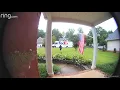 Running Jumping Package Dropping FedEx Driver in Charlotte NC in raining conditions on 09-17-2020