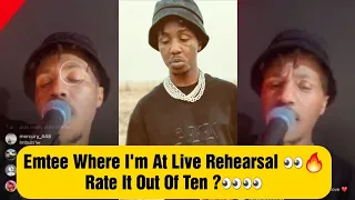 emtee where im at live rehearsal rate it out of ten