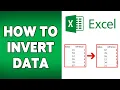 How To Invert Data In Microsoft Excel 2024 Excel Data Inversion - Reverse Rows and Columns