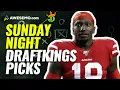 DraftKings NFL Sunday Night Football Week 7 Showdown Picks Lineups 49ers vs Colts Tonight