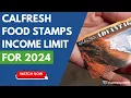Calfresh Income Limits for 2024