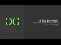 If-Else Java Programming Language GeeksforGeeks