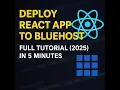 Deploy React App on Bluehost in 5 Minutes 2025 Complete Step-By-Step Guide
