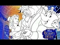Beauty and The Beast Colouring Princess Belle All Cast Color Reveal Mewarnai Gambar