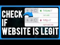 How to Check if Website is Legit Legit or Scam