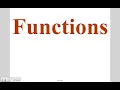 Algebra Lesson 3-2 Functions