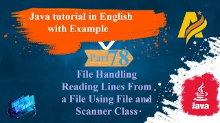 Java Tutorial Part 78 Reading Lines from file Using File and Scanner Class
