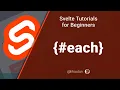 Svelte Tutorial for Beginners - Repeat elements with