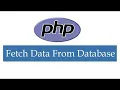 how to fetch data from database in php and display html table web learning 2k20