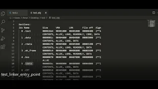 C Program Executable file Entry point - Linker