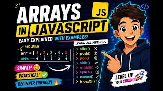 JavaScript Arrays for Beginners Easy JS Array Methods Tutorial for Teens JS Arrays with Fun