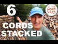 Lagu 6 FULL cords of oak stacked... and I did not pass out, or die! - #419