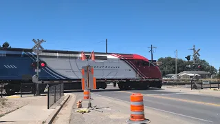 UTA Frontrunner 11 on 1800 North railroad crossing Sunset UT