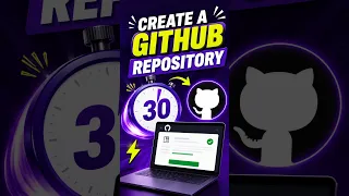Create a GitHub Repository in 30 Seconds GitHub Tutorial