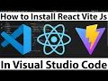 How to Install React Vite Js in Visual Studio Code on Windows Computer Laptop
