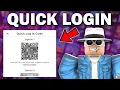 How to use Quick Login on Roblox Full Guide