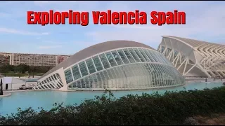 Taking a train to Valencia Spain. Checking out the Beach and a Professional Soccer Game.  Ep100.