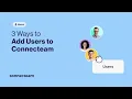 Connecteam Users How to Add User
