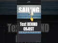 Put Text BEHIND an Object - DaVinci Resolve