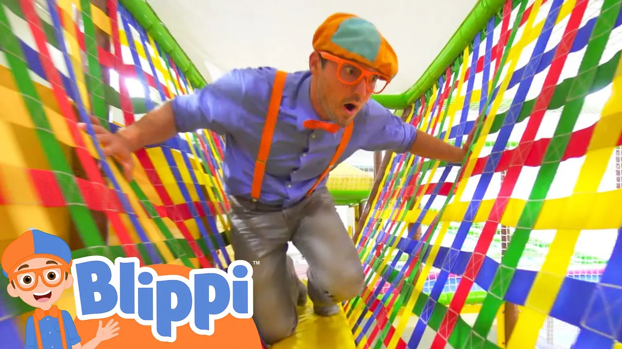 Learning With Blippi At An Indoor Playground For Kids | Educational Videos For Toddlers