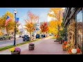 Download Lagu Stowe, Vermont - Autumn Sunrise Walk (4K) | Binaural Audio - Quintessential New England, USA