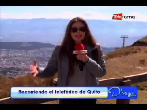 Recorriendo el teleférico de Quito