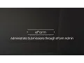 Submission Administration - eForm