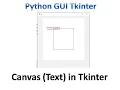 Canvas Draw a Text in tkinter Python Tkinter GUI Tutorial Part 36