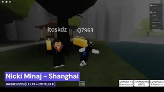 Nicki Minaj - Shanghai roblox ID Code [BYPASSED + LOUD]