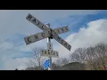 B&LE empty ore train kicks up snow in Branchton with a 2×1 configuration