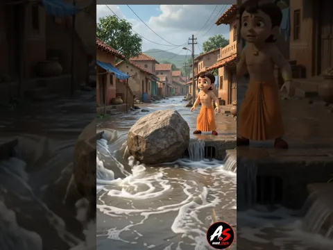 भीम और शरारती बादल ☁️😂 | जब बादल ने चुराया भीम का लड्डू | Bheem Funny Adventure | Hindi Cartoon
