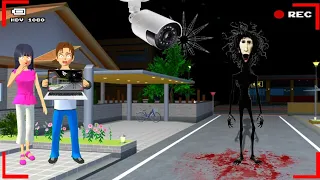 yuta mio panik cctv merekam tor monitor ketua yang viral di depan rumah sakura school simulator