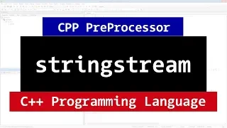 Stringstream in C CPP Programming Tutorial
