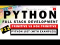Live - List Data Type in Python Primitive vs Non-Primitive