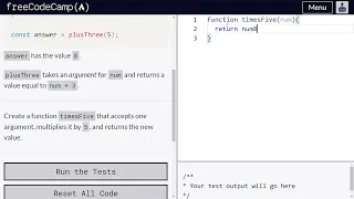 Return a value from a function using return - freeCodeCamp 51 Basic JS