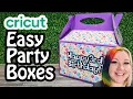 How to Make a Party Box with Your Cricut