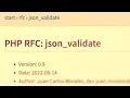 PHP 8 3 new function json - validate