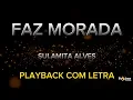 Lagu Faz morada - Sulamita Alves - PLAYBACK COM LETRA