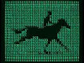 Apple II ASCII art animated horse